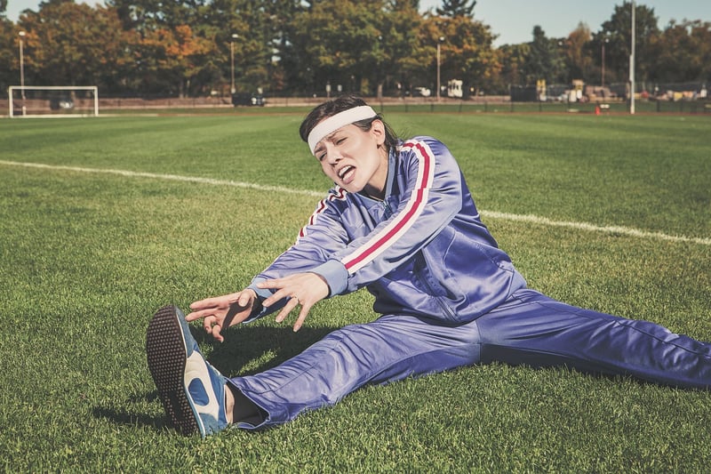 Athlete running on track